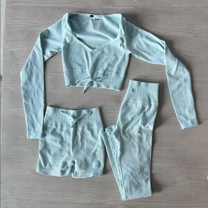 Bo and Tee Baby Blue 3 Piece Set